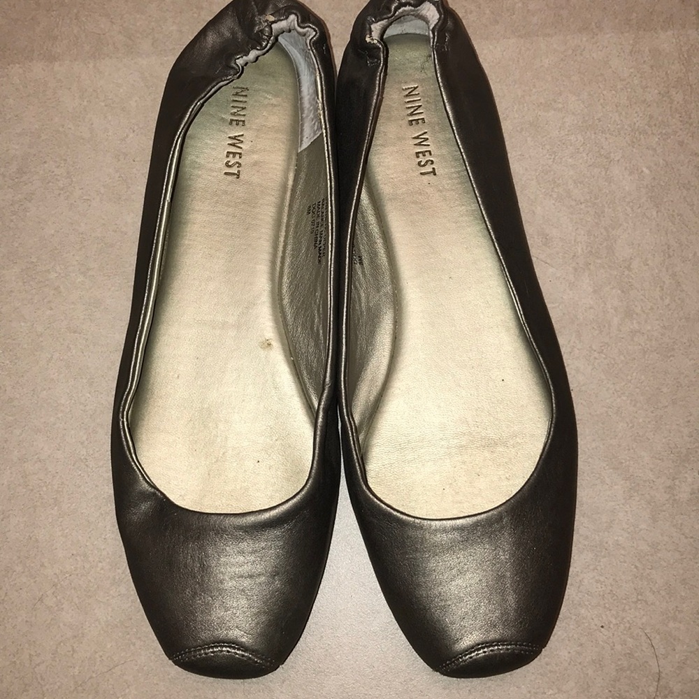 Dark silver flats